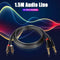 Dual 1/4 Mono Male to 2 RCA Male Adapter Cable Cord for Mixer Amplifier 1.5m
