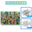 1000pcs DIY Crowded House Puzzle Educational Learning Assembling Toys Craft