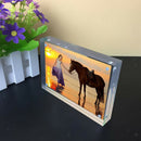 Clear Acrylic Magnet Photo Frame Stand Baby Wedding Photo Frame Vertical or