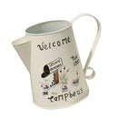 Country Style Metal Vase Flower Pot Jug Holder Wedding Centre Piece WELCOME
