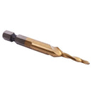6Pcs HSS Titanium M3 - M10 Combination Hex Deburr Countersink Tap Drill Bit H6O4