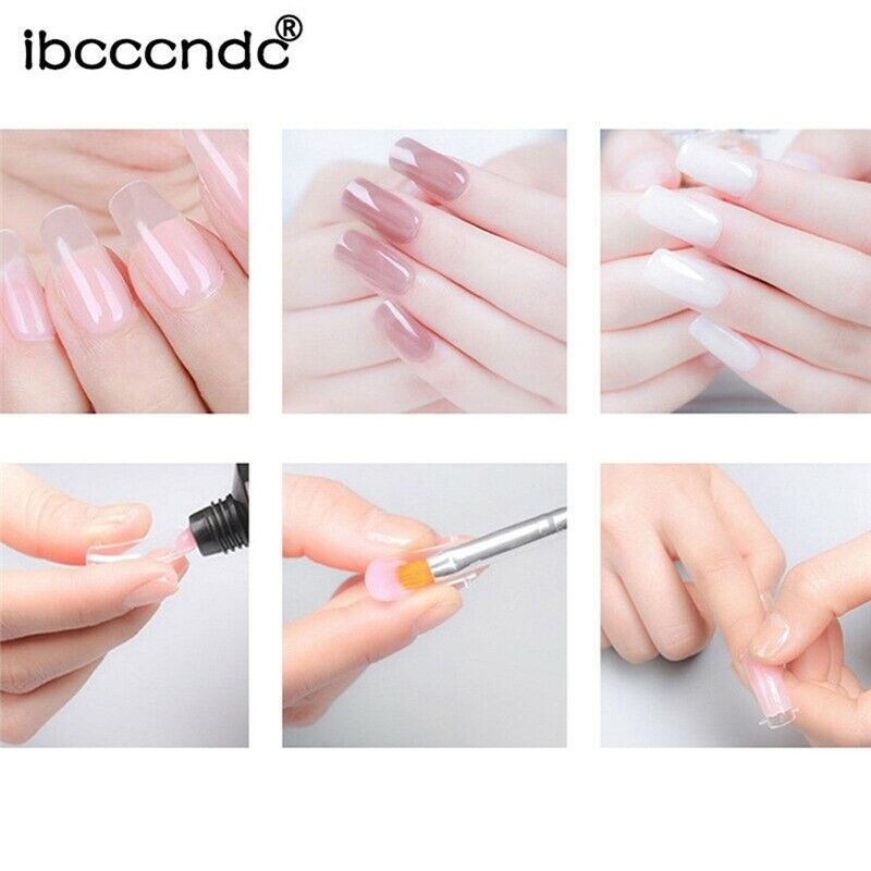ibcccndc 30ML Poly Gel Long-Lasting Finger Nail Crystal Jelly Camouflage UV M8O1