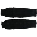 1 pair button knitting warm Leggings loose socks (Black)