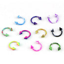 10X Stainless Steel Horseshoe Bar Lip Nose Septum Ear Ring Stud Piercing WomeB&X