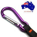 1Pc Aluminum Alloy Carabiner Clip Key Ring Hiking Camping Hook Lock D Shape