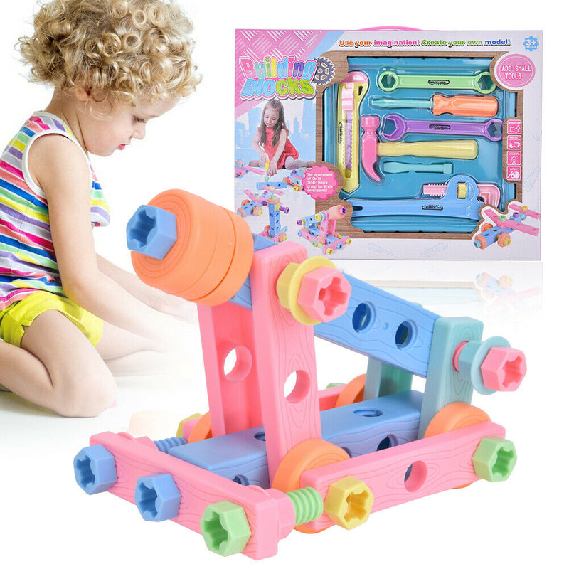 Children Kids Jigsaw Assembling Building Blocks Baby Early Educational Toys