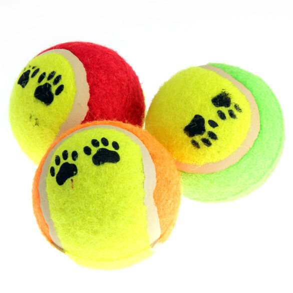 6.5cm Pet Toys Cat Tennis Ball Dog Training Thrower Puppy Chew Fetch Throw Toys