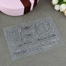 DIY Coffee Rabbit Clear Silicone Seal Stamp Scrapbooking Album Card Decor