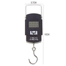 50kg LCD Backlight Electronic Scale Hanging Hook Luggage Weighing Steelyard