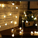30LED Battery Box Ball String Light Christmas Party Decorative Lamp (4.5m) A