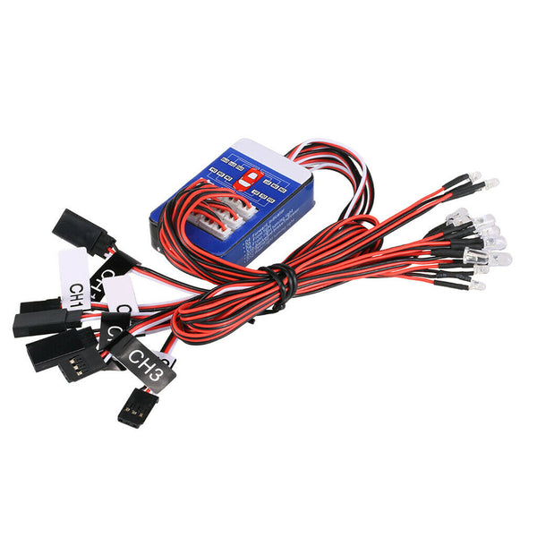 1/10 RC Scale Accs LED Flashing Light Kit for RC Yokomo RC4WD Traxxas Car