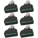 6Pcs RJ45 Male Plug to 8 Pin Screw Terminal Adapter Block Connector For CCTV