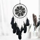 Handmade Dream Catchers Black Feather Lace Dream catchers for Wall Hanging
