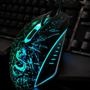USB Wired Gaming Mouse Adjustable 3200 DPI 6 Buttons LED Light Optical Mice