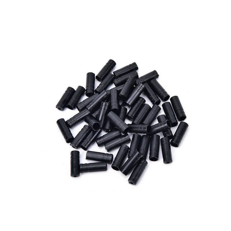 100x 4mm Bike Bicycle Cycling Brake Cable Crimps Housing Plastic End Tips Cap %ã€Š
