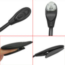 Mini Flexible Clip-On Bright Book Light Laptop LED Book Reading Light Lamp Black