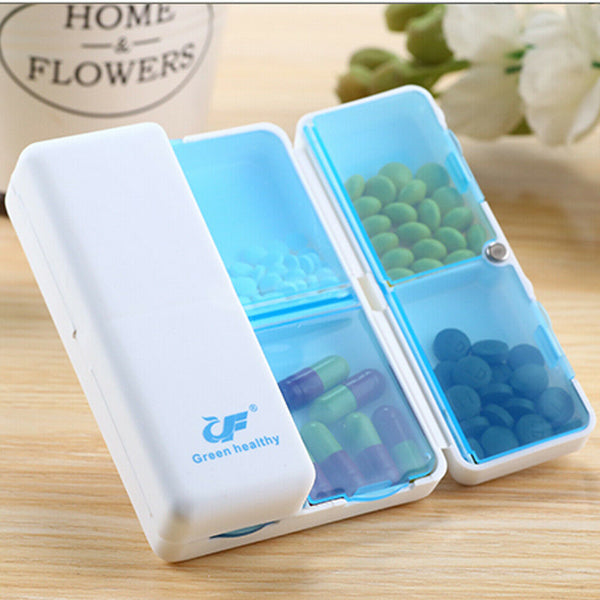 Portable 7 Days Mini Cute Plastic Pill Box Medicine Case Reminder Pill Hold