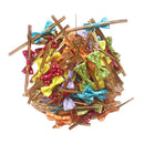100pcs Cute Colored Bow Metallic Twist Tie for Bakery Candy Cello Bags Gifts