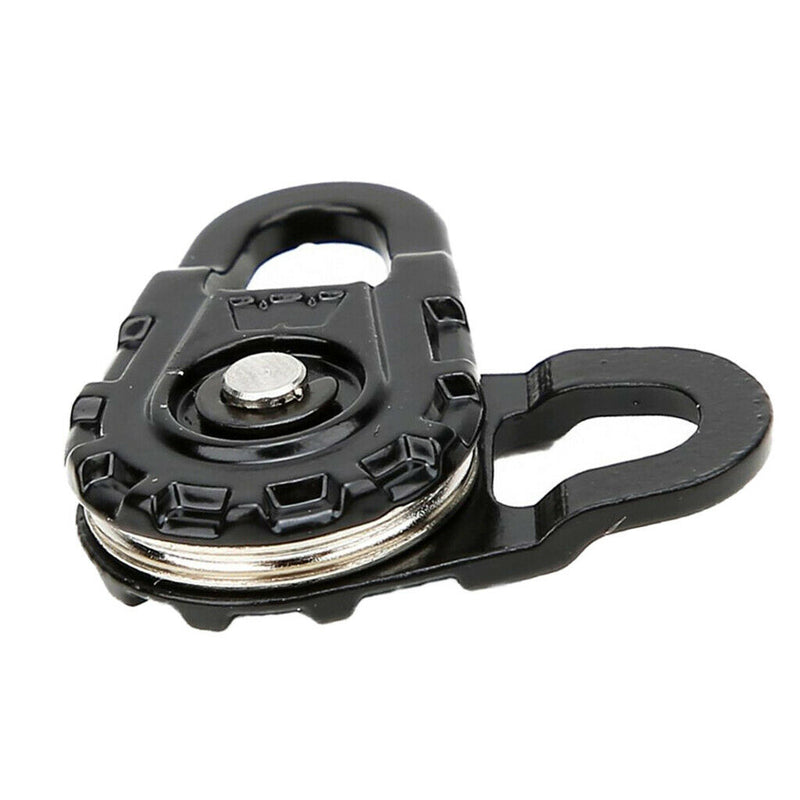 2x Metal Alloy Winch Snatch Block Black 1:10 RC Car Vehicle Crawler Parts