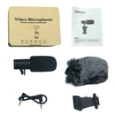 Video 3.5mm Microphone Condensor Directional Mic Stereo Smartphone Mic