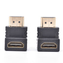 2x HDMI 90 Degree Elbow Connector Male to Female Wall-mounted TV HDMI Adapter^LJ