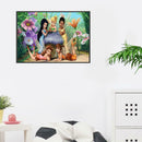 5D DIY Full Drill Diamond Painting Cartoon Girls Cross Stitch Embroidery