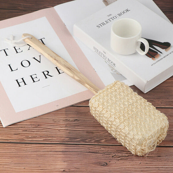 Massage Sponge Scrubber Natural Sisal Bath Shower Brush Portable Backs Brush Hn