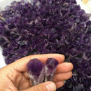 9cm Natural Amethyst Cluster Quartz Stone Crystal Point Wand Specimen Healing