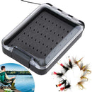 Waterproof Foam Fly Fishing Box Fishing Tackle Clear Lid Bait Storage Case