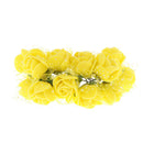 Small Artificial Roses Flowers Arrangements Home Decor Bouquet Gift Yellow