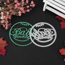 Round Letter Baby Cutting Dies Stencils Scrapbook Embossing DIY Craft Album Card