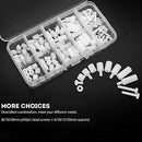 150pcs White Nylon M2 M2.5 M3 M4 M5 Hex Screw Bolt Nut Standoff Spacer Kits ZGK