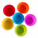 24PCS Silicone Baking Cups Cupcake Liners Muffin Cups Non-Stick Molds Reusa K5R5