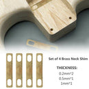 4pcs Compact Replacement Heightening Guitar Neck Shim Durable Connection BS Hn