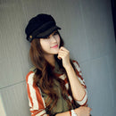 Hat Flat Top Hats For Women Black Female Cap