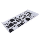 1 Pc Black Mouse Staircase Stickers 25 x 55cm Funny Mouses Plane Cartoon Wa R2A2