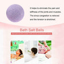 Bath Salt Ball Body Skin Whiten Stress Relief Bubble Shower Bombs (Purple) A