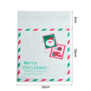 200pcs Self Adhesive Merry Christmas Plastic Cookie Candy Cellophane Xmas G N1Q3