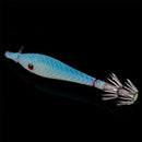 Luminous Wood Shrimp Lures Bait Fishing Tackle Squid Hook Sinker Jigs F FGP