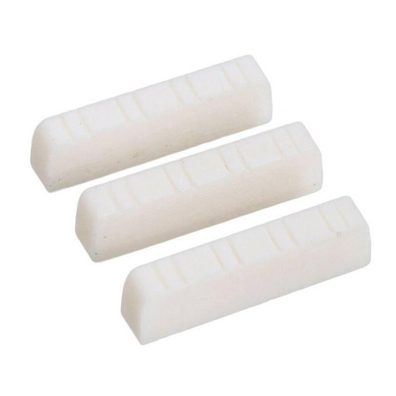 3 pcs 8 String Mandolin Bone Slotted Nuts for Mandolin Parts Accessories