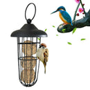 Hanging Wild Bird Fatball Feeder, Garden Design in Black & Metal for long