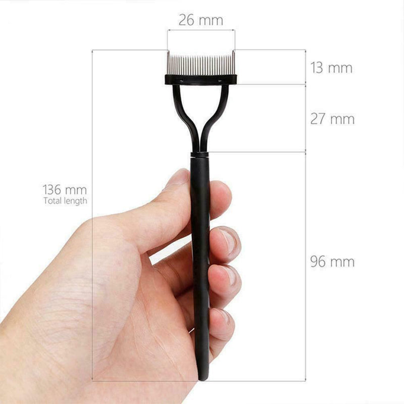 Makeup Mascara Guide Applicators Steel Needle Eyelash Brush Comb Eyebrow W9I0