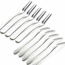 Stainless Steel Fruit Forks Flatware Set For Cake Salad Cocktail Dessert Se X2G4