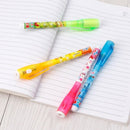 4x Invisible Ink Pen Spy Pen With Light Magic Marker Kid Pen for Secret Message