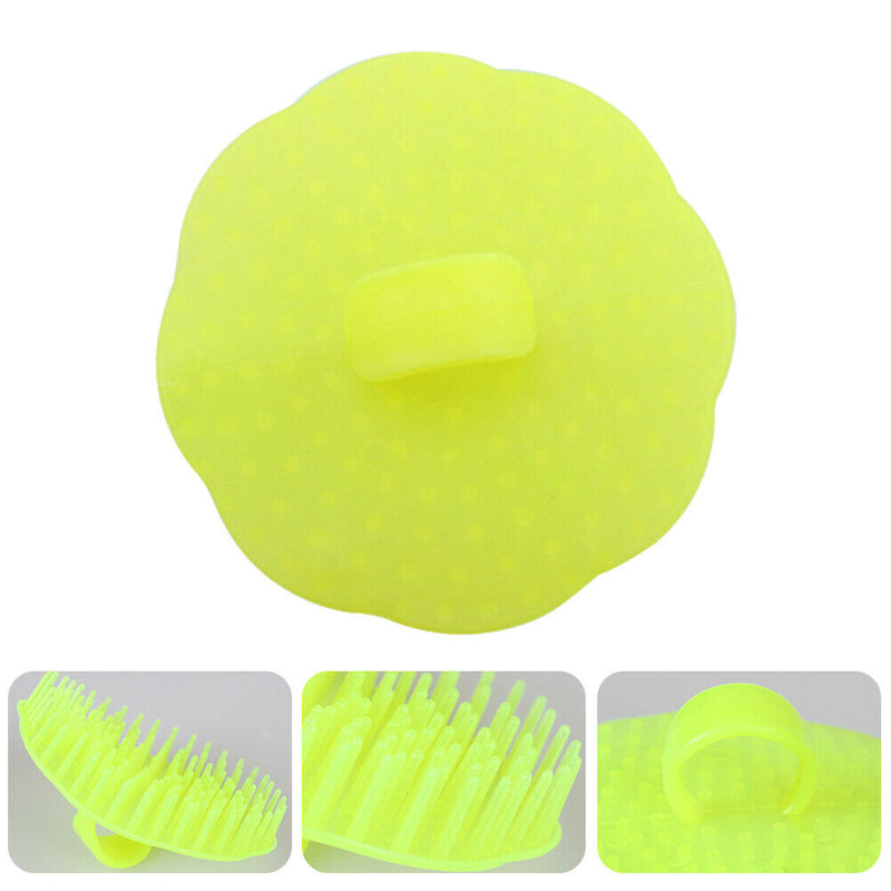 Home Bathroom Easy Grip Hair Scalp Massager Shampoo Comb Cleaning Brush Dry Wet