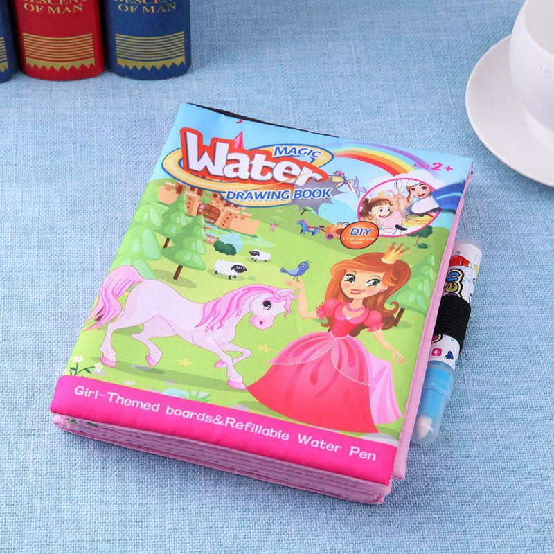 Reusable Kids Painting Magic Doodle Water Drawing Book Water Coloring Book