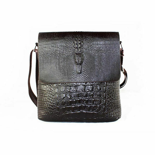 New Men's Alligator Pattern Flap Shoulder Bags For Men Messenger Bag Busine D6E8