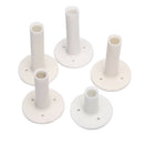 5pcs/set White Golf Rubber Tee 5 Different Size Tees Holders Rubber T lj