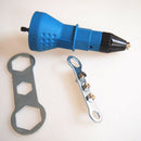 Electric Rivet Nut Gun Drill Adapter Rivet Drill Attachment Lower Noise Blue