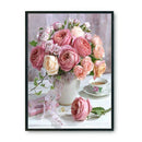 11CT Cross Stitch Kit Rose Vase Printed Embroidery DIY Art Sets (SZX06)
